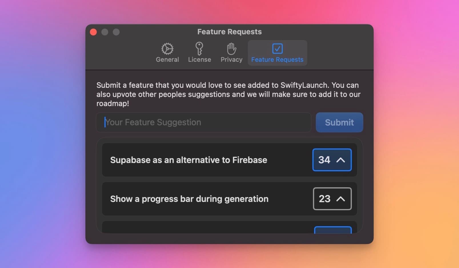 Feature Requests Feature Showcase