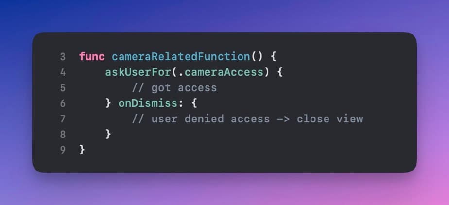 Request Capability Access Example