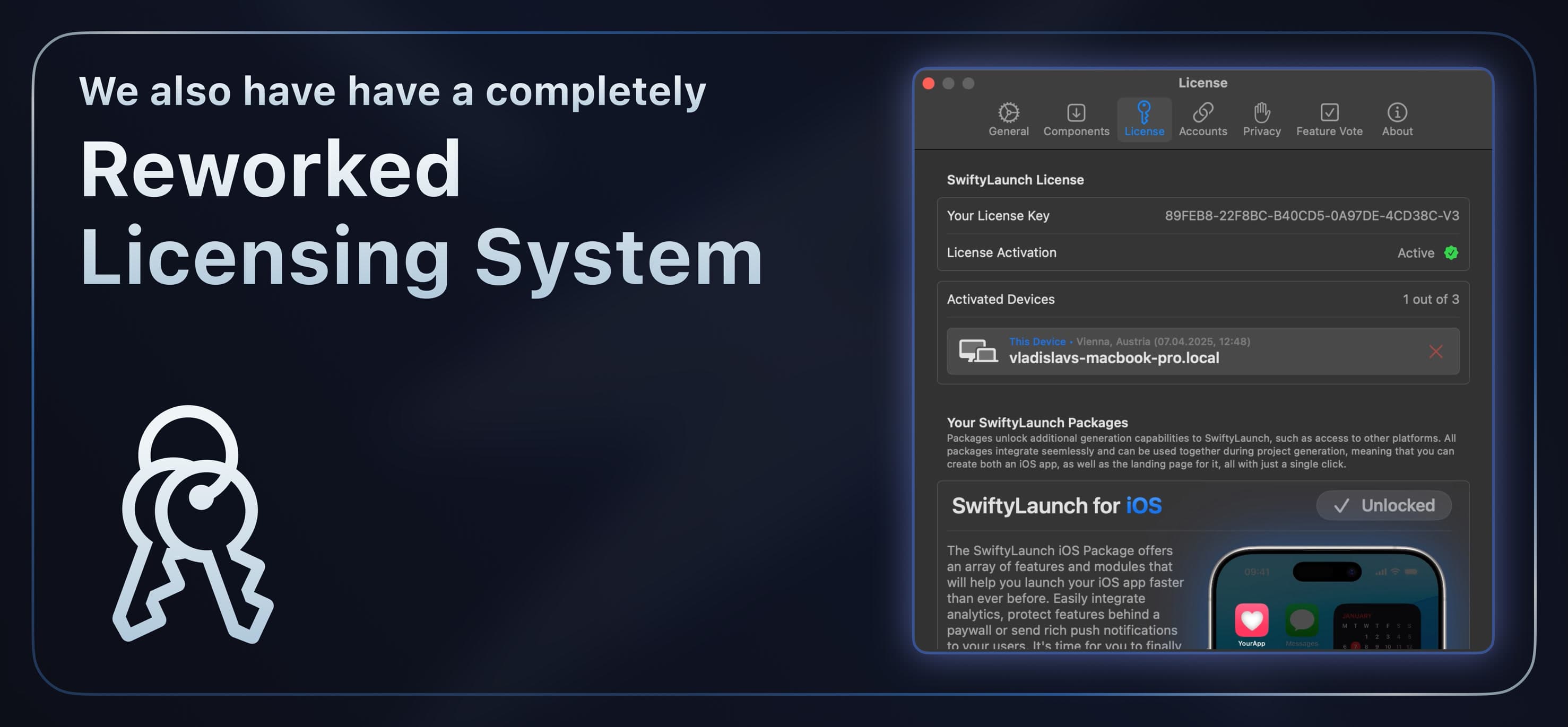 Reworked Licensing System