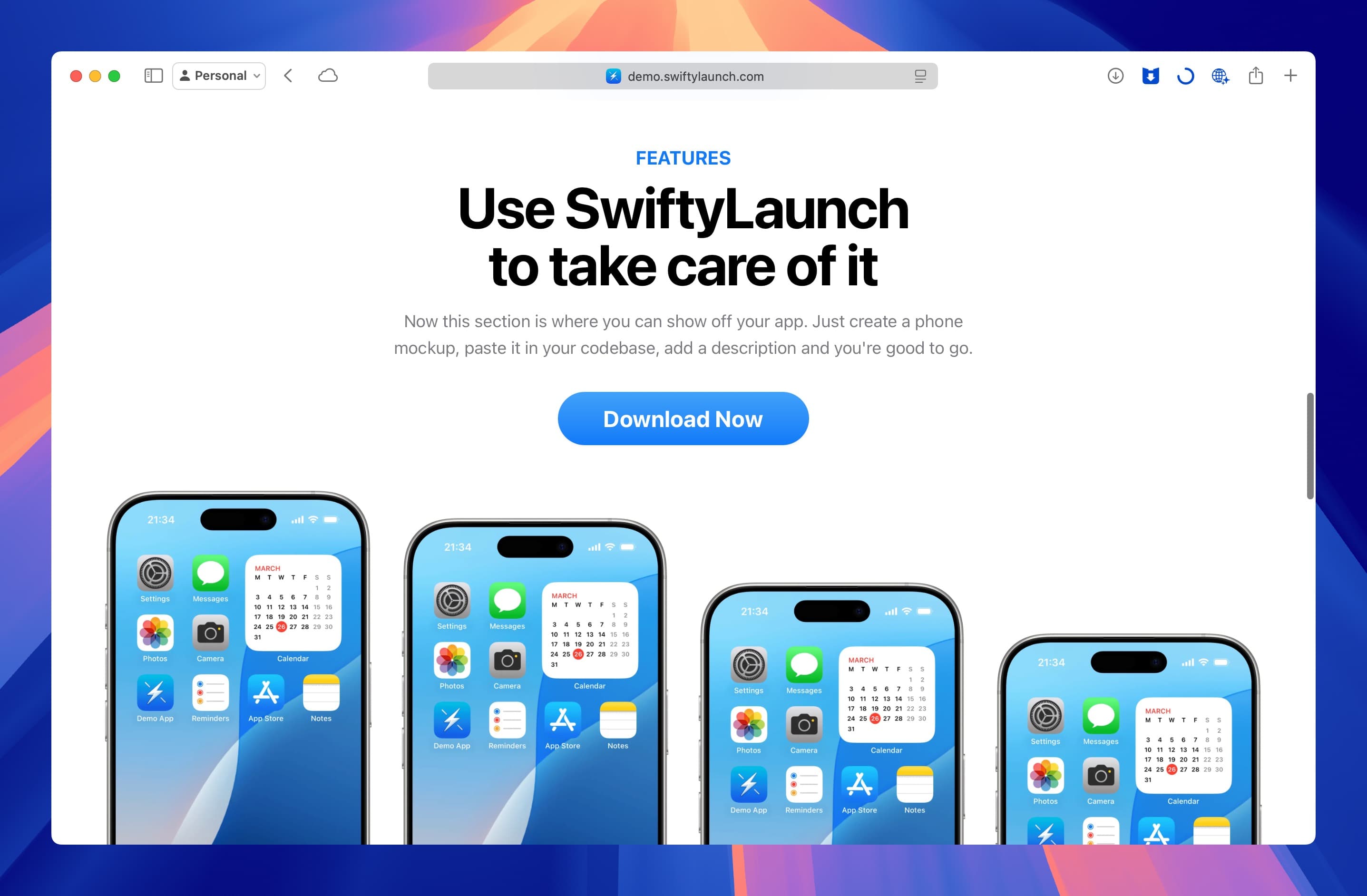 SwiftyLaunch for Web Showcase 2